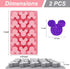 2 Pack Mouse Molds Silicone, 15 Cavity Cartoon Mouse Gummy Molds, Mouse Head Chocolate Molds Silicone Tray DIY Baking Tool for Chocolate Candy Mousse Pastry Handmade Soap Cupcake Topper