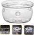 Alipis Tea Warmer Teapot Candle Holder, High Borosilicate Glass Stand Dish Heater, Japanese-Style Tea Light Candle
