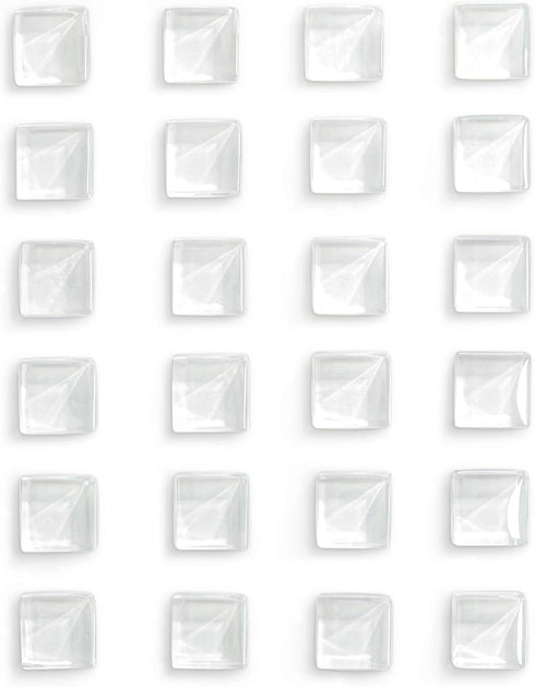 Mymazn Cute Glass Fridge Magnets for Refrigerator Decorative Kitchen Office (White)