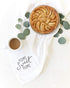The Cotton & Canvas Co. Home Sweet Home Soft and Absorbent Kitchen Tea Towel, Flour Sack Towel and Dish Cloth