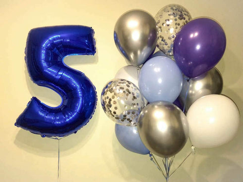Treasures Gifted Chrome Metallic Silver Balloons - 12 Inch Large Silver Balloons, 36 Pack Bulk