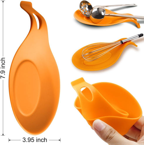 SourceTon 6 Pack Non-Slip Foldable Silicone Trivets in Cute Colors, Pot Holder, Hot Pad, Bonus Spoon Rest/Balloon Whisk