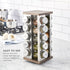 20 Countertop 5 Kamenstein Jar Vintage Spice Rack with Spices Included, Revolving Spice Organizer with Glass Jars