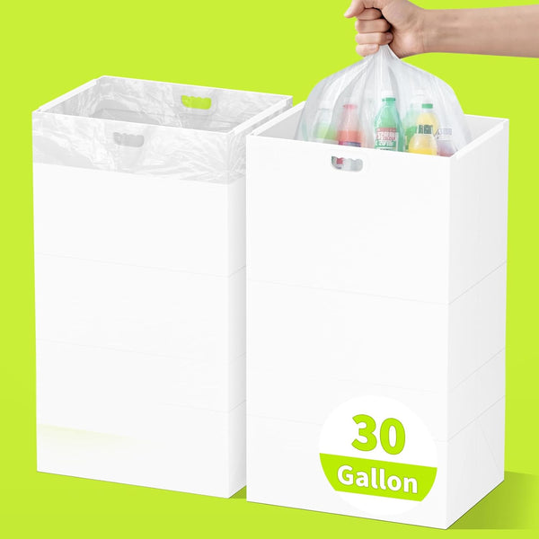 Kaiferty 30 Gallon Disposable Trash Cans for Parties, 2 Pack Extra Large