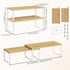 Set 2 Counter NEX Bamboo Cabinet Organizer Shelf, of Kitchen Shelves, Spice Rack, Stackable Kitchen Shelves Organizer