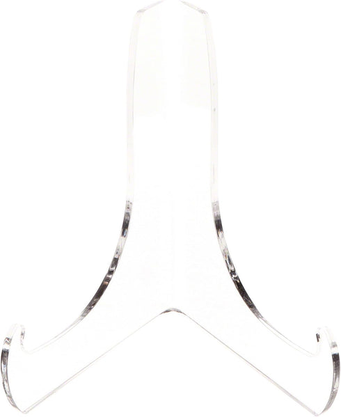 Plymor Clear Acrylic Easel with 60-Degree Angle and Deep Support Ledges, 4.5" H x 4.5" W x 3.5" D