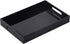 Black Oversize Acrylic Serving Tray with Handles 10x15 Inch - Decorative Trays for Countertop Organizer