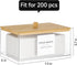 Acrylic Dryer Sheet Holder with Lid, Clear Container with 27 Labels for Laundry Pods Storage and Organization