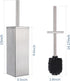 Stainless Steel Toilet Bowl Brush and Holder for Bathroom Storage, Deep Cleaning Covered Brush Cleaner