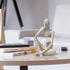 prosfalt Sandstone Resin Thinker Style Abstract Sculpture Statue Collectible Figurines Home Office Bookshelf Desktop