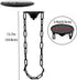 Sconce(Set 2)-Medieval Candle of Metal Wall Decorations-Gothic Retro Chain Wall Candle Sconces-Black Wall Sconces