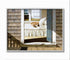 Stupell Industries Dog Nap at Cape House Painting - Realistic Coastal Art, 11x14, Grey Framed