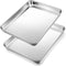 Joyfair Toaster Oven Baking Pan Set - 10.4inch, 2 Pcs Stainless Steel Cookie Tray for Roasting & Grilling