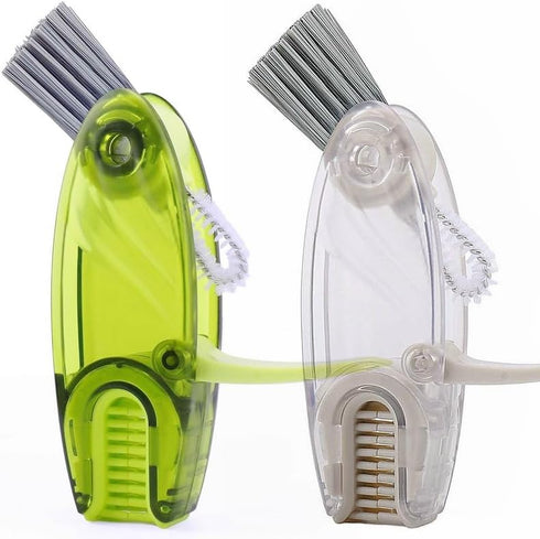 4 in 1 Cup Lid Cleaning Brush Set - Multifunctional Bottle Brush Cleaner with Mini Silicone Tools (3 Pcs)