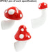3Pcs Red Mushroom Fridge Magnet, 3D Resin Decorative Refrigerator Magnets for Kitchen, Home, Office