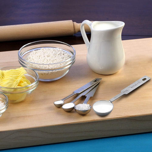 5PCS OstWony Measuring Spoons Set, Food Grade Stainless Steel, Includes 1/8 tsp, 1/4 tsp, 1/2 tsp, 1 tsp, 1 tbsp