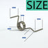 French Refrigerator Door Metal Torsion Spring for Samsung Models DA81-01345B RF267AFWP RF267HERS RF268ABBP RF268ABPN