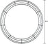 FloraCraft Wire Wreath Form, 20 Inch, Green