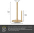 Paper Towel Holder Gold Kitchen Roll Holder, Premium Stainless Steel Dispenser for Organizing Countertop Rolls