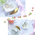 Ceramic Heart Shape Sauce Dish, Mini Seasoning Dishes, Sushi Dipping Bowl, Set of 4 (White)
