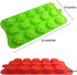 4 PACK Flower Shape Chocolate Candy Molds Set, DanziX Silicone 15 Cavity Baking Mold for Wedding, Festival, Parties,