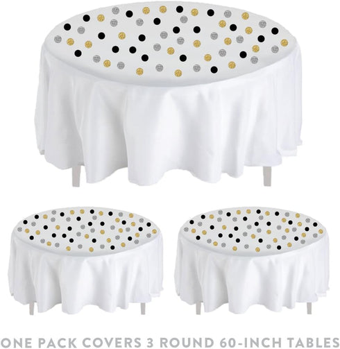Andaz Press Large Confetti Party Table Decor, 1.5-inch Double-Sided, 180-Pack