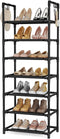 LANTEFUL 7 Tiers Shoe Rack 18-20 Pairs Boots Organizer Storage Sturdy Narrow