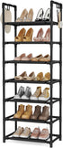LANTEFUL 7 Tiers Shoe Rack 18-20 Pairs Boots Organizer Storage Sturdy Narrow