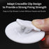 4 PCS Shower Curtain Clips, Self Adhesive Windproof Splash Guard Weight Clip (White)