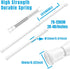 AIZESI Spring Tension Curtain Rods, Short Tension Rod (White, 27" to 37", 4 Pcs)