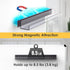 2-Pack, 17'' 8.5 lbs NiHome Clear Magnetic Acrylic Book Shelves for Whiteboard, Classroom and Fridge Storage, Sleek