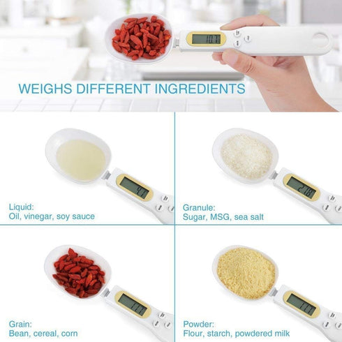 Meichoon Digital Food Scale Spoon, High Precision Kitchen Scale with Tare Function for Weighing Dry Liquid Ingredients,