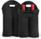 2 Pack Wine Carrier Tote Bag, 4 Bottles Carrying Cooler Bags for