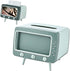 SGVAHY Retro TV Tissue Box Holder - Cute and Practical Cover, Cell Phone Holder for Bathroom, Kitchen, Bedroom (TV