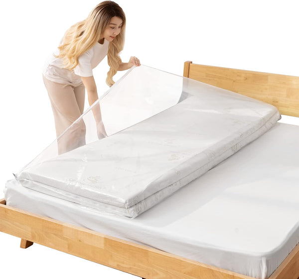 Mattress Vacuum Bag, 240x120cm Space Saver for Twin Mattress, Vacuum Sealer Bag for Memory Foam Moving Storage