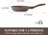 SENSARTE 9.5 Inch Nonstick Frying Pan Skillet, Granite Coating Chef's Pan, PFOA Free, Toffee Brown