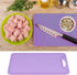 Food Grade Silicone Cutting Board, Flexible Chopping Board for Home Kitchen Use, Purple