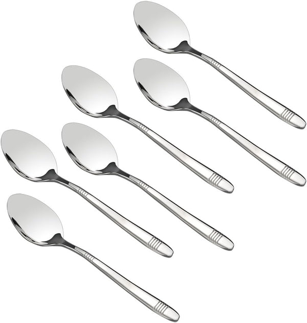 12-Piece Small Stainless Steel Dessert Spoons