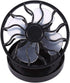 LiebeWH Electric Clip On Solar Fan, Portable Air Conditioner Cooling Fan, Quiet Desk Fan for Travel Camping Hiking