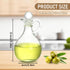 2 10.5 oz Set Teenyyou Pcs Oil and Vinegar Dispenser Cruet Olive Oil Dispenser Bottle Vinegar Glass Cruet for Kitchen