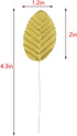 IVYRISE Silk Leaf 200PCS Golden Artificial Leaves for DIY Wedding Party Decor, Corsage Boutonniere Accessory