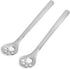 Fox Run Set of 2 Cat and Dog Paw Print Baking Spoons, Stainless Steel for Cookie Decoration