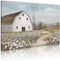 Barn Prints Farmhouse Old Barn Wall Art - Handpainted Barn Painting, Framed Ready