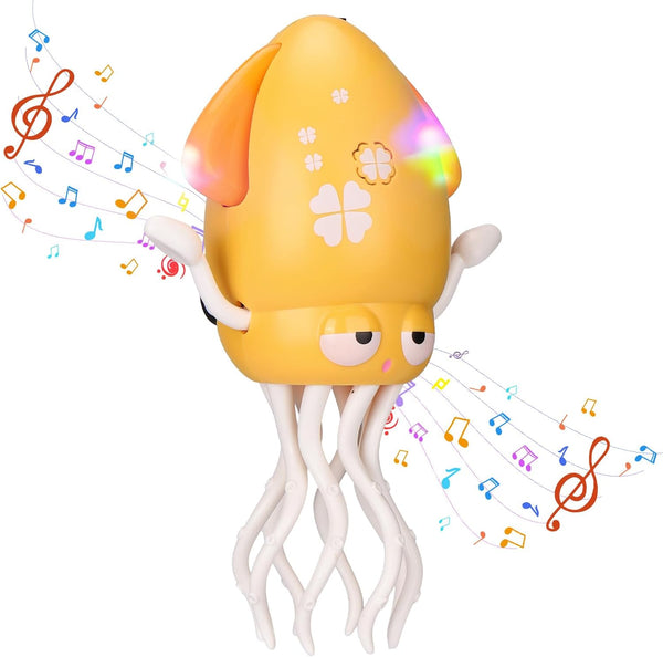 Vodolo Magic Electric Dancing Octopus Toy with Led Light and Music,Automatic Evasion