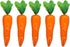 Lorigun 5 Pcs Simulation Carrots, Artificial Vegetables for Home and Kitchen Decorations
