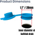 COLDDD 5 (1.1'' Bathtub Stoppers, Silicone Bathtub Stopper, Fits Most Baby Bathtubs, Sizes of Baby Bath tub Plugs I.D.)