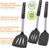 Spatula Set Silicone Spatula Heat Resistant Spatulas for Nonstick Cookware Rubber Spatula Turner Fish Wok Spatula, Large Nonstick Silicone Egg Spatula for kitchen use Cooking Utensils Set by KLAQQED