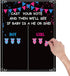 MISS FANTASY Gender Reveal Decorations, 54 Voting Gender Reveal Games, Party Supplies for Gender Reveal Voting Use