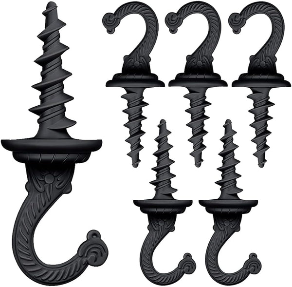 OBSTKUCHEN Heavy Duty Ceiling & Wall Mount Hangers, Swag Style Drill-in Hooks for