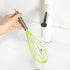 Webake Silicone Whisk Set of 4, Large Medium Small Mini Heat Resistant Non-scratch Coated Kitchen Whisks for Cooking